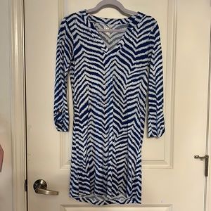 Lilly Pulitzer dress- blue and white